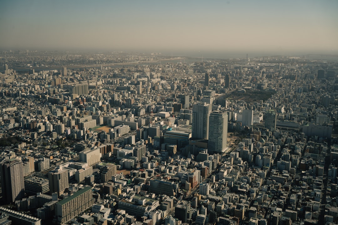 建物群の俯瞰写真